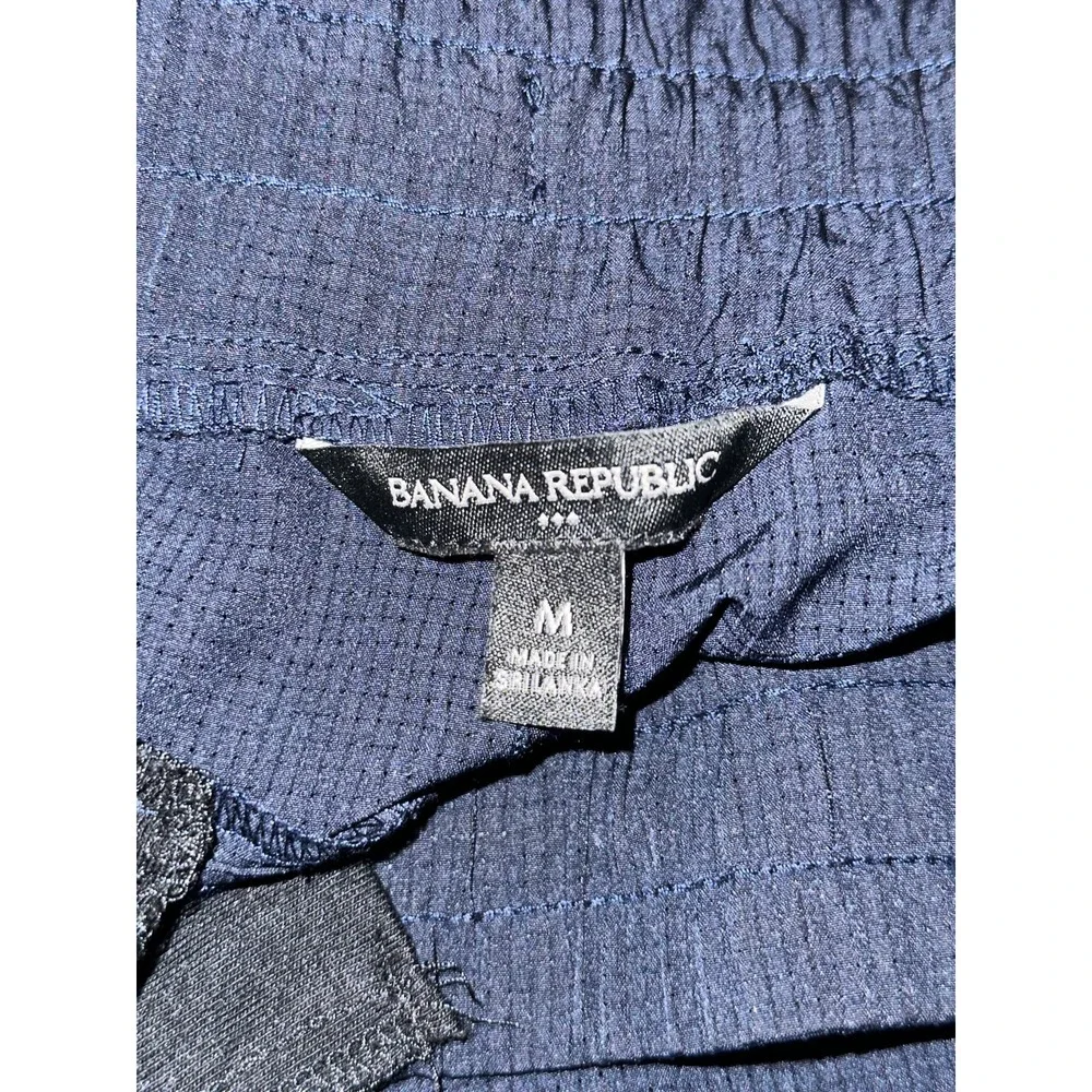 Banana‎ Republic Mens Jogger Elastic Waist Drawstring Navy Blue Size Medium